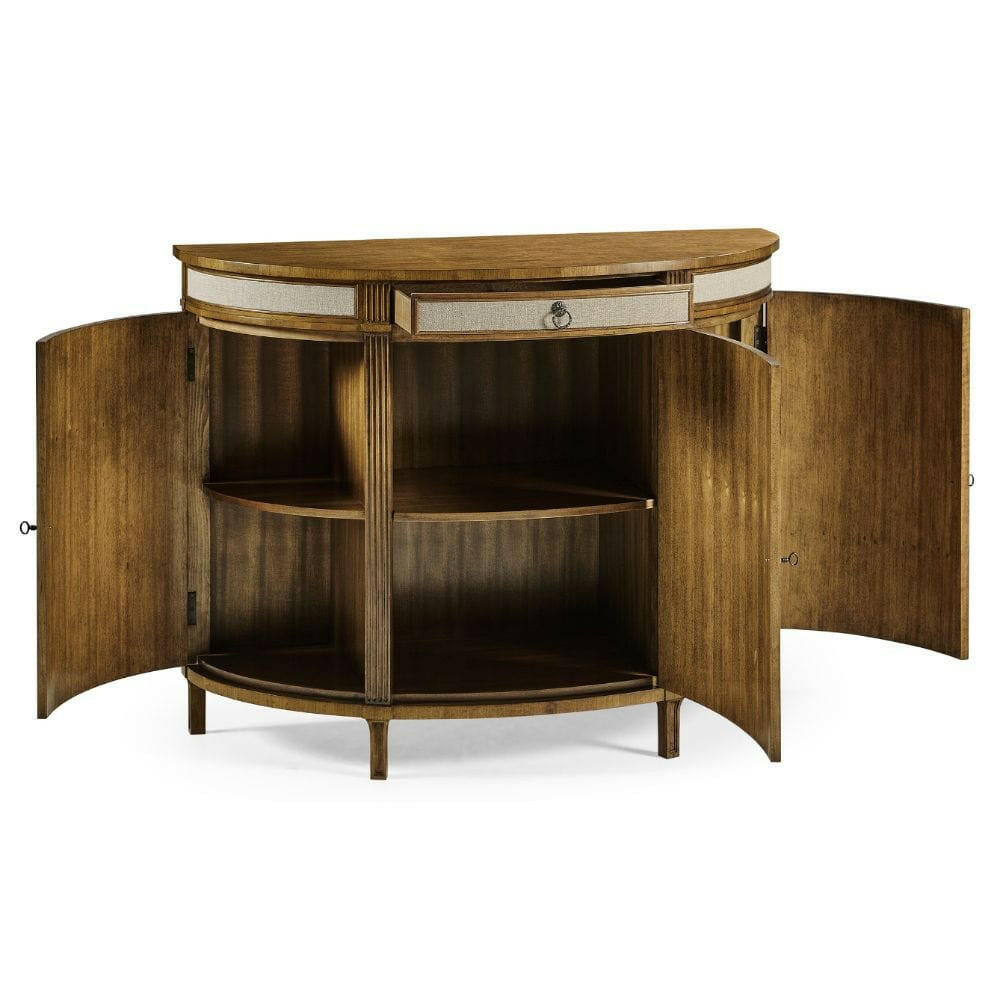 Jonathan Charles Juliet Demi Lune Sideboard.