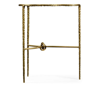 Jonathan Charles Living Jonathan Charles Lamp Table Hammered - Brass House of Isabella UK