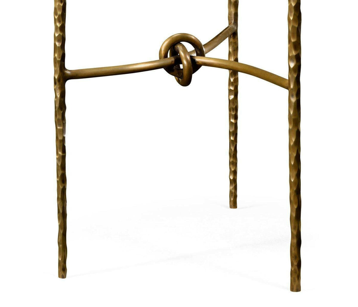 Jonathan Charles Lamp Table Hammered - Brass.