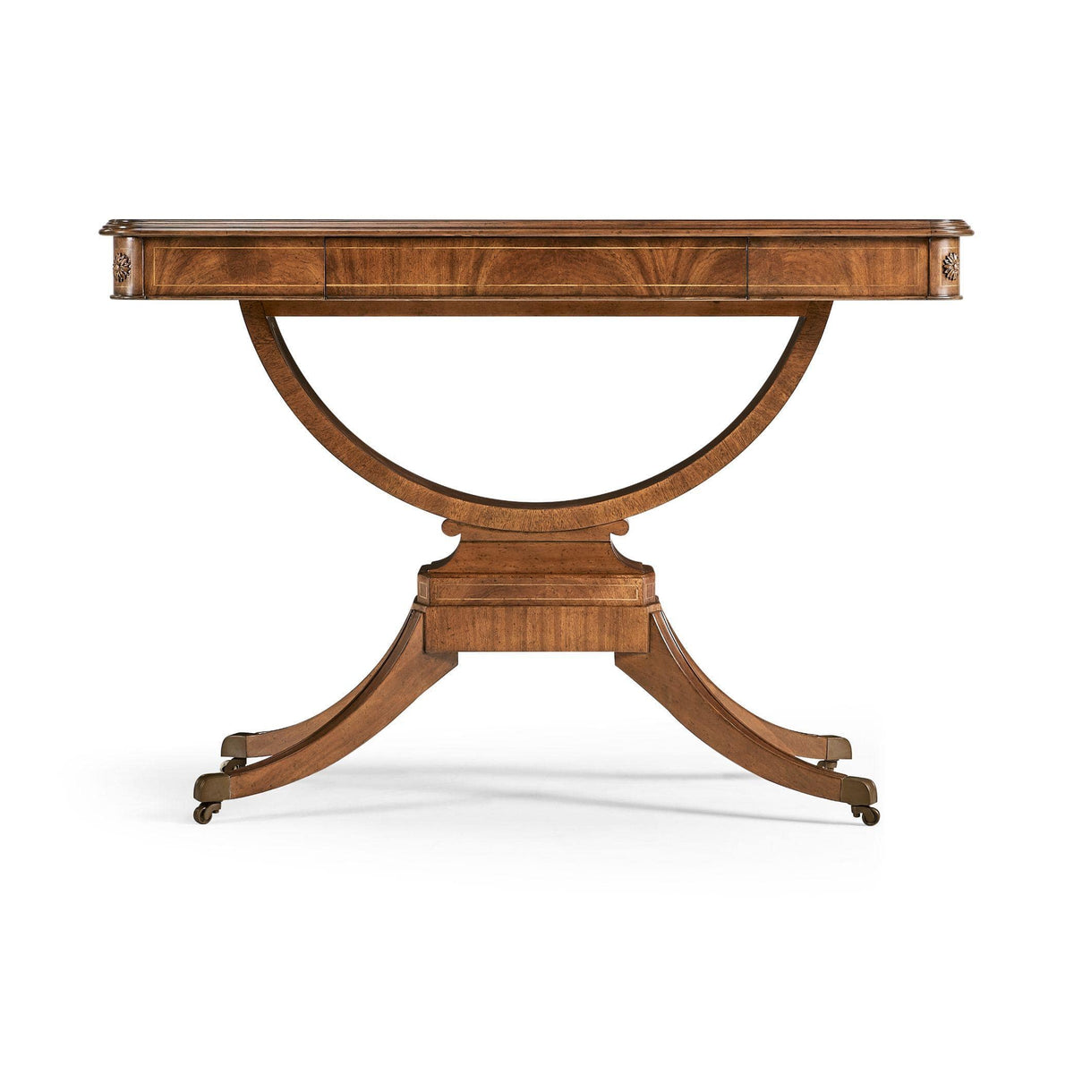Jonathan Charles Large Console Table Biedermeier on Castors.