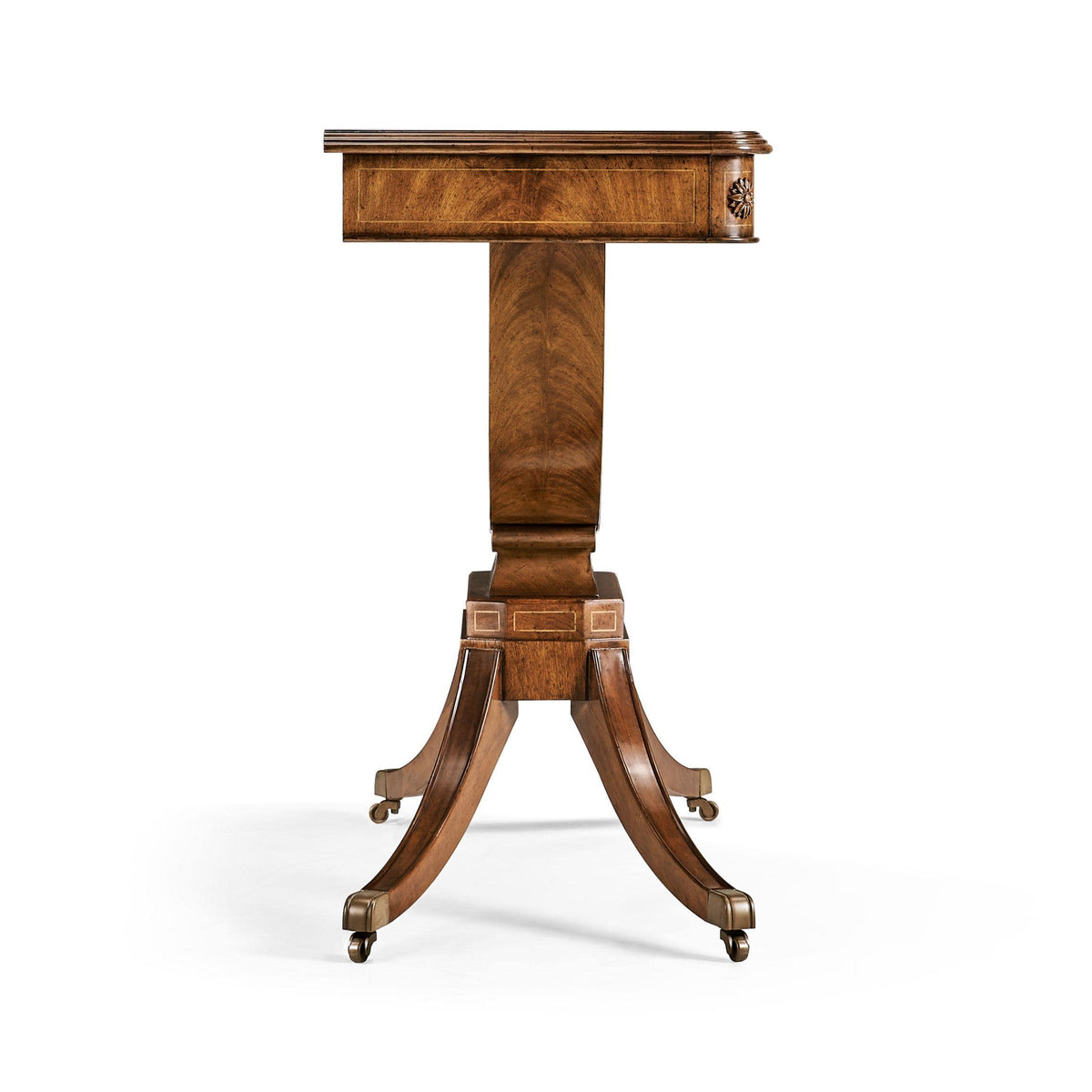 Jonathan Charles Large Console Table Biedermeier on Castors.