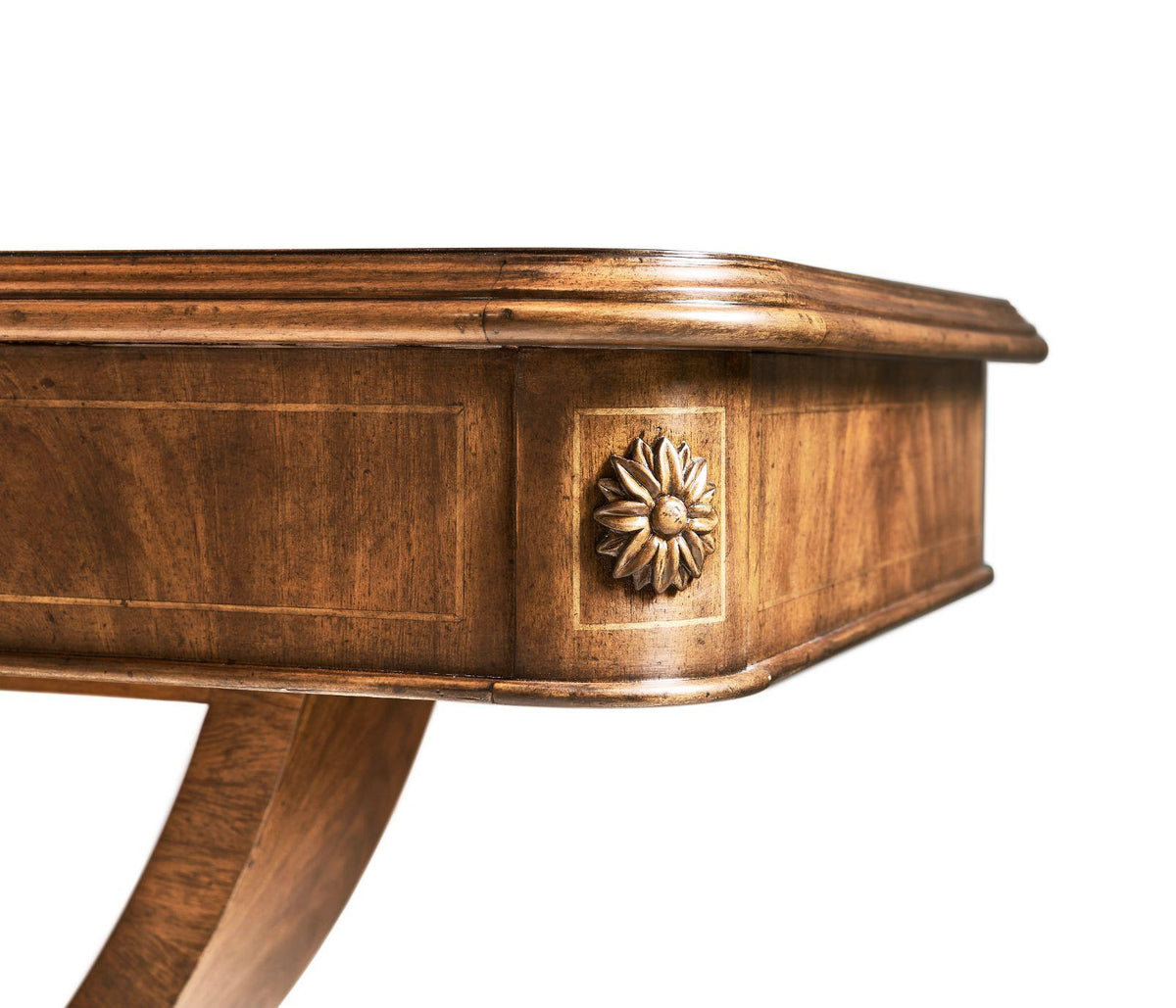 Jonathan Charles Large Console Table Biedermeier on Castors.