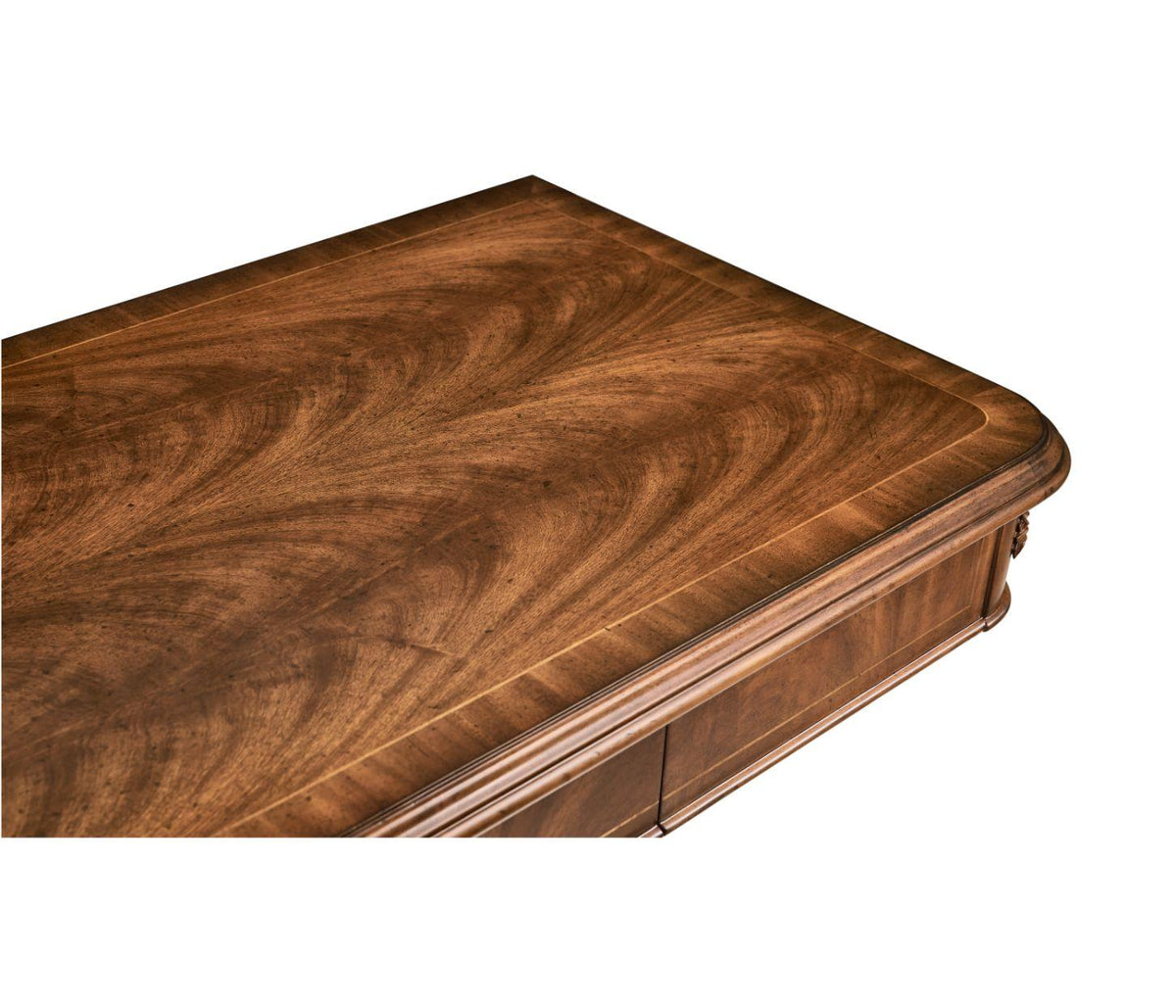 Jonathan Charles Large Console Table Biedermeier on Castors.