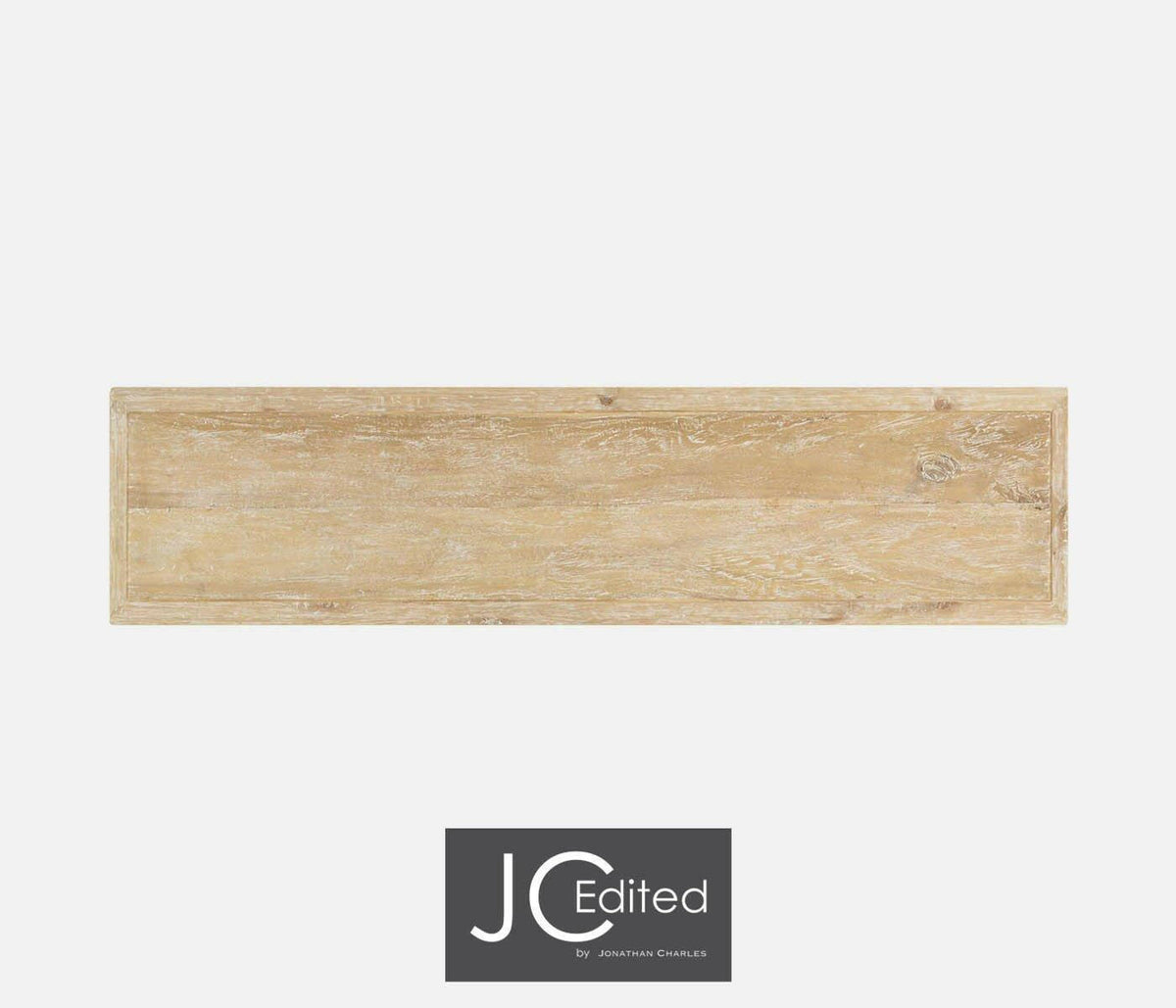 Jonathan Charles Large Console Table Wrought Iron - Limed.