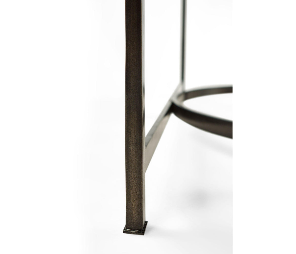 Jonathan Charles Large Demilune Console Table Contemporary - Bronze.