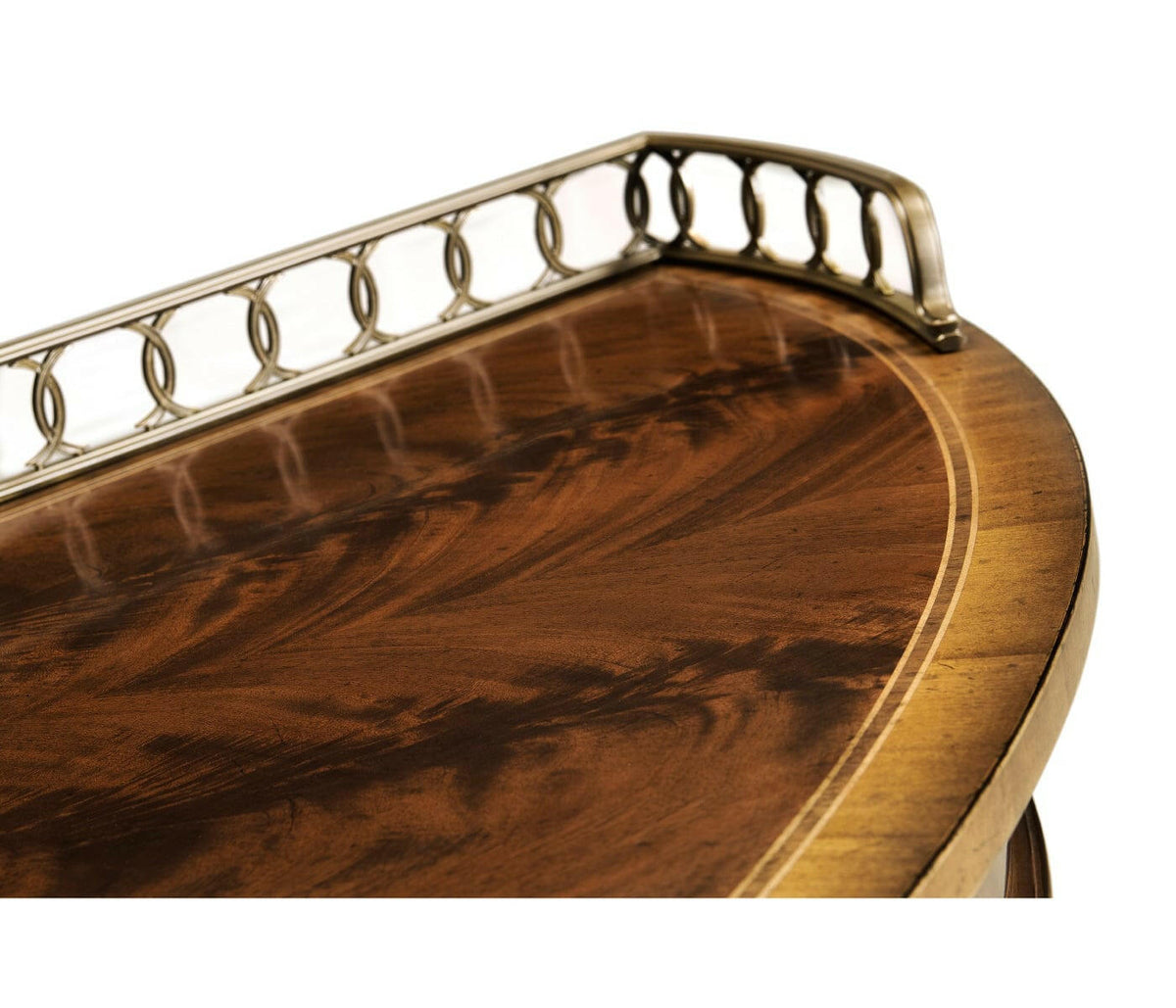 Jonathan Charles Large Demilune Sideboard Georgian.