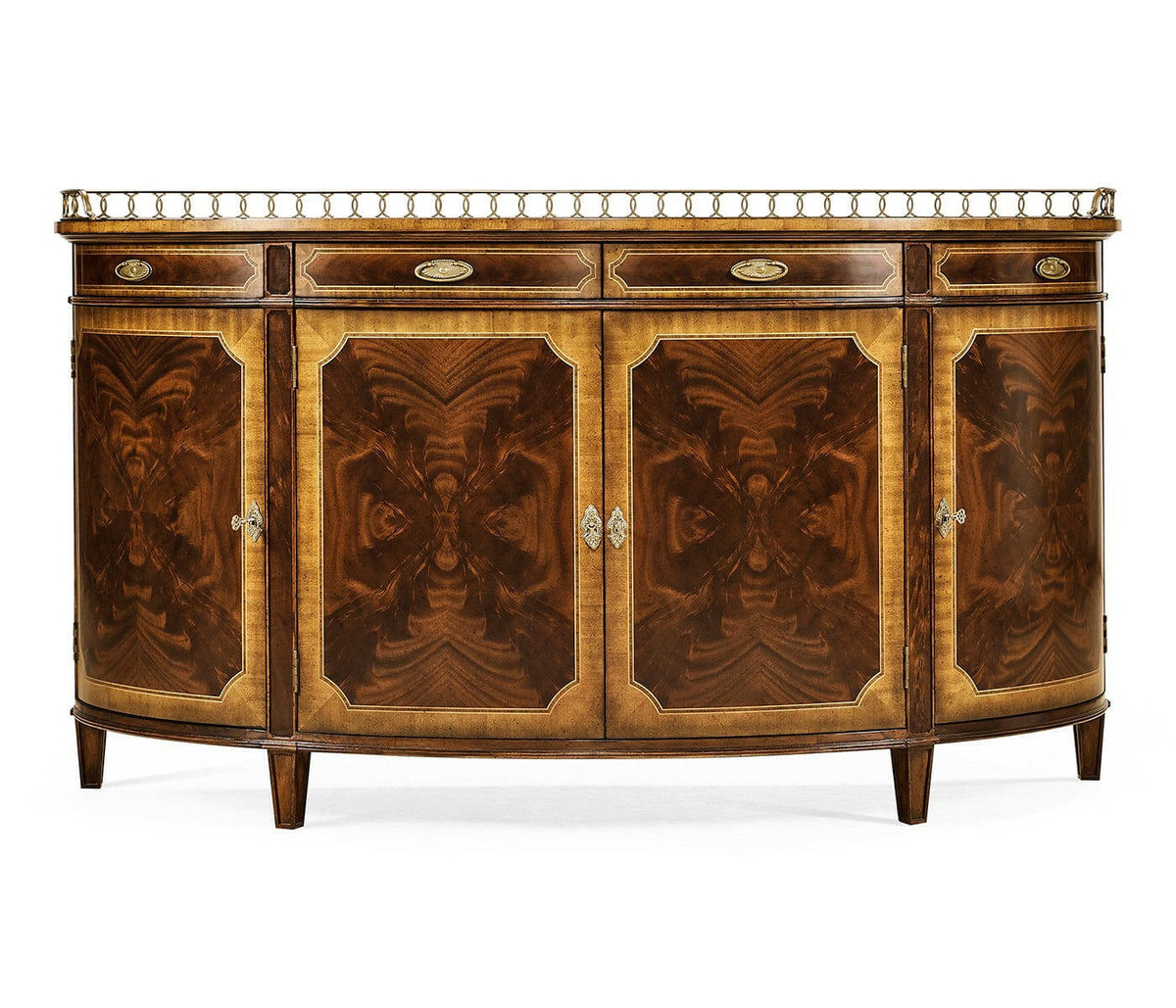 Jonathan Charles Large Demilune Sideboard Georgian.