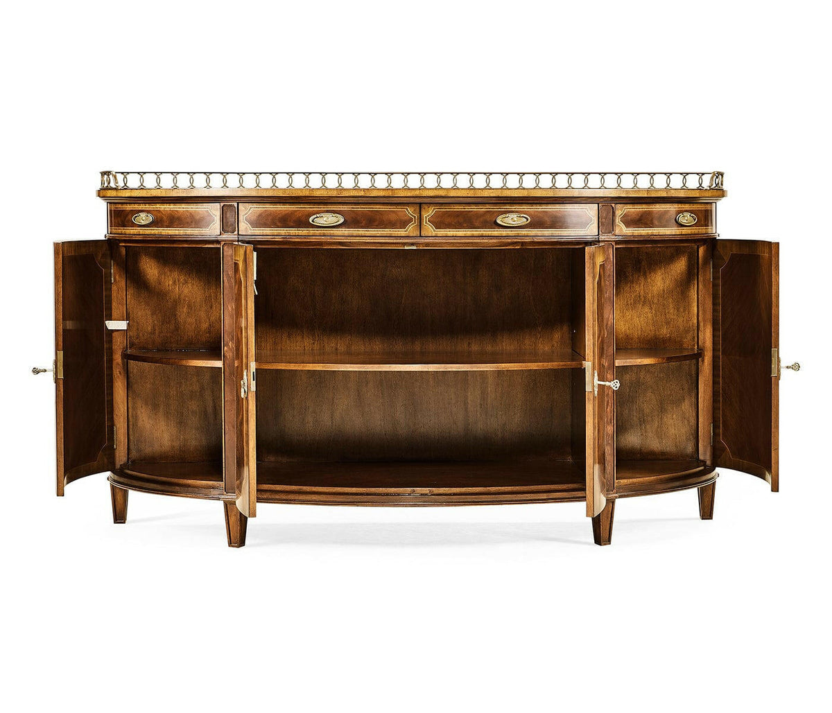 Jonathan Charles Large Demilune Sideboard Georgian.