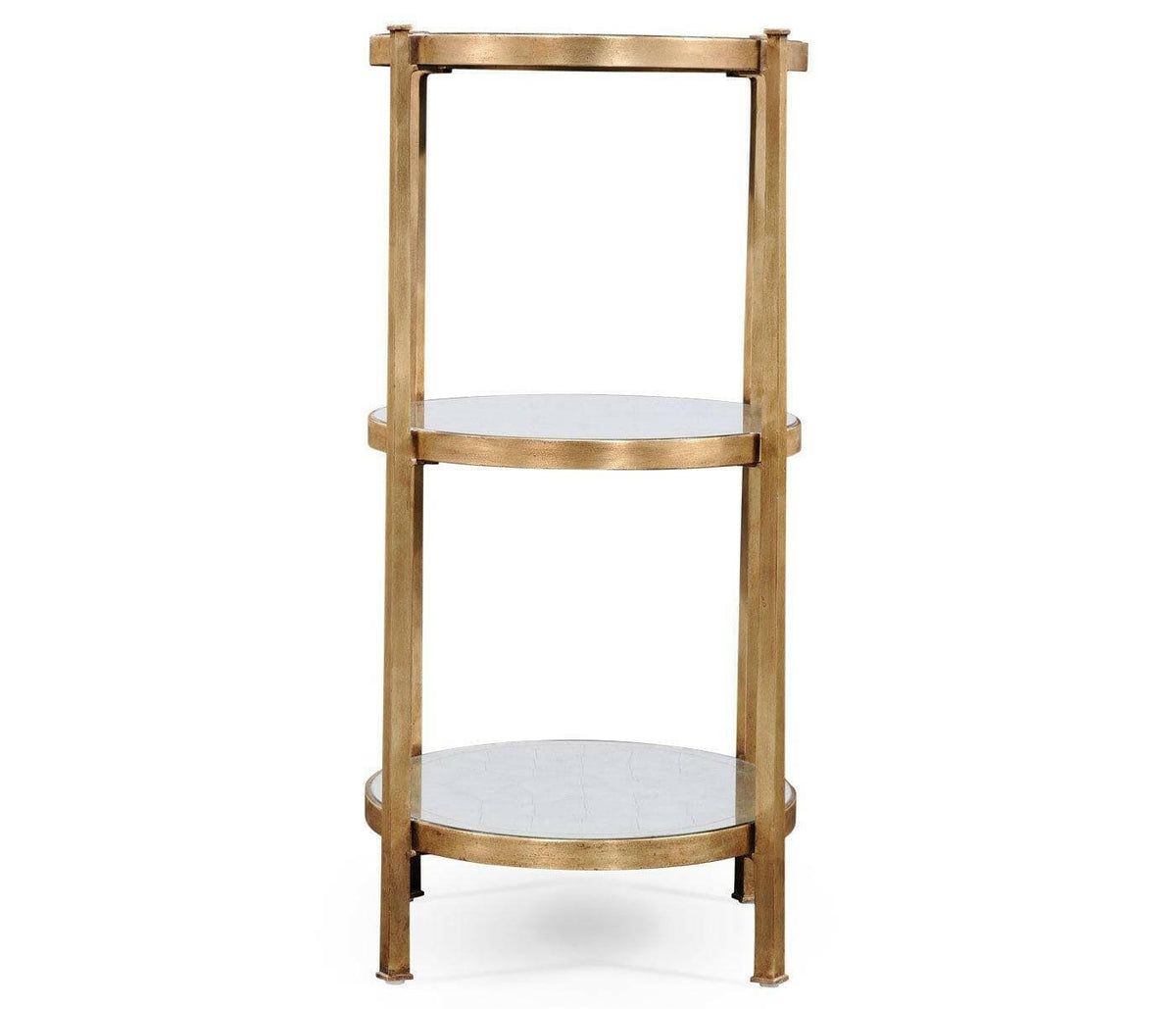 Jonathan Charles Large Oval Side Table Contemporary Three-tier - Gilded.