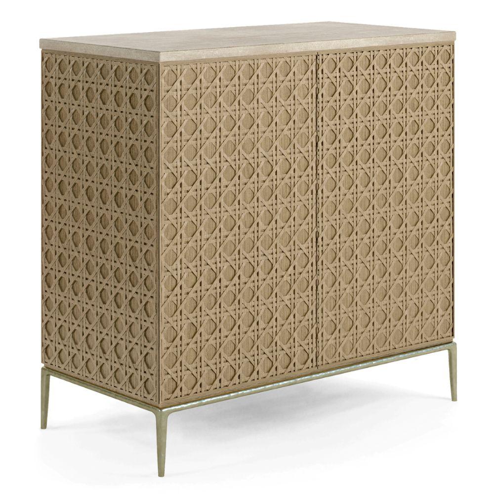 Jonathan Charles Leonardo Carved 2 Door Cabinet.