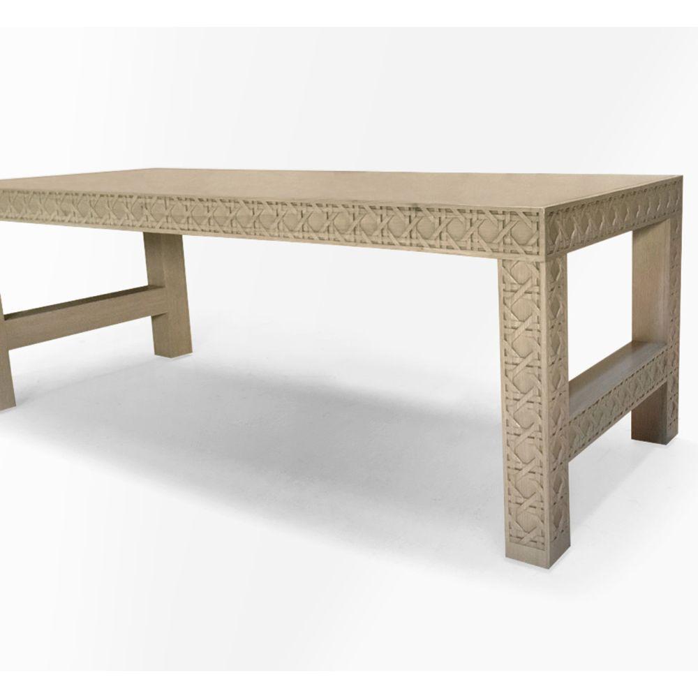 Jonathan Charles Leonardo Carved Coffee Table.