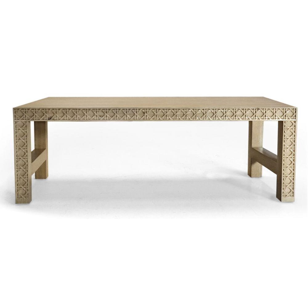 Jonathan Charles Leonardo Carved Coffee Table.