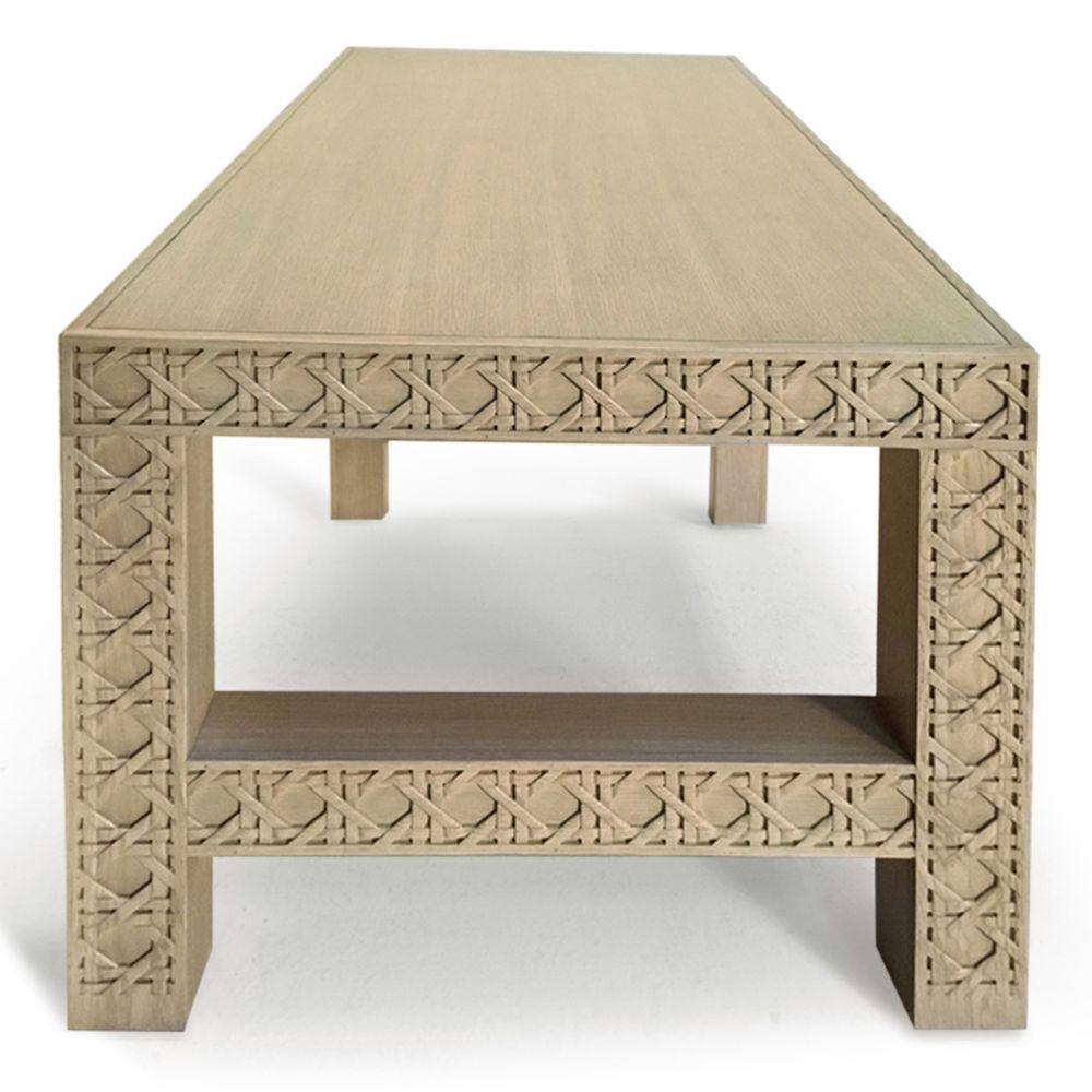 Jonathan Charles Leonardo Carved Coffee Table.