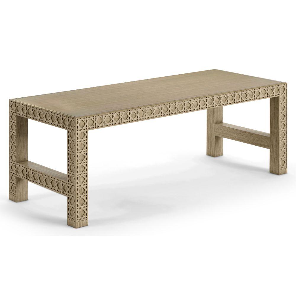 Jonathan Charles Leonardo Carved Coffee Table.