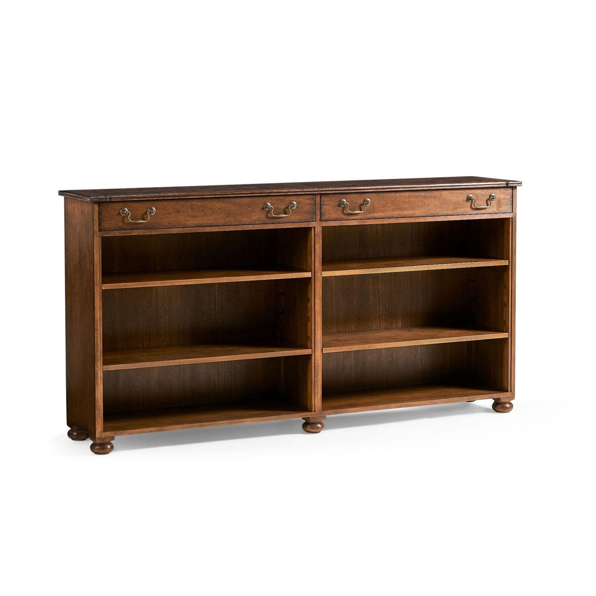 Jonathan Charles Low Double Bookcase Rural.