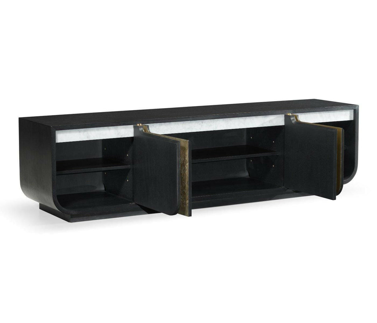 Jonathan Charles Media Unit Chinoiserie Style.