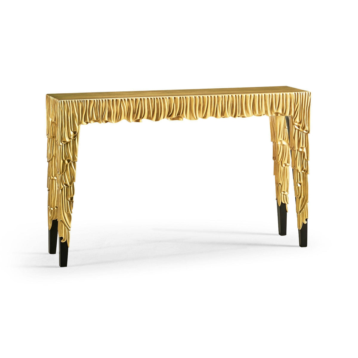 Jonathan Charles Narrow Console Table Candle Wax - Gold.