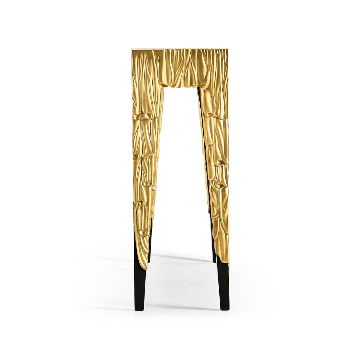 Jonathan Charles Narrow Console Table Candle Wax - Gold.