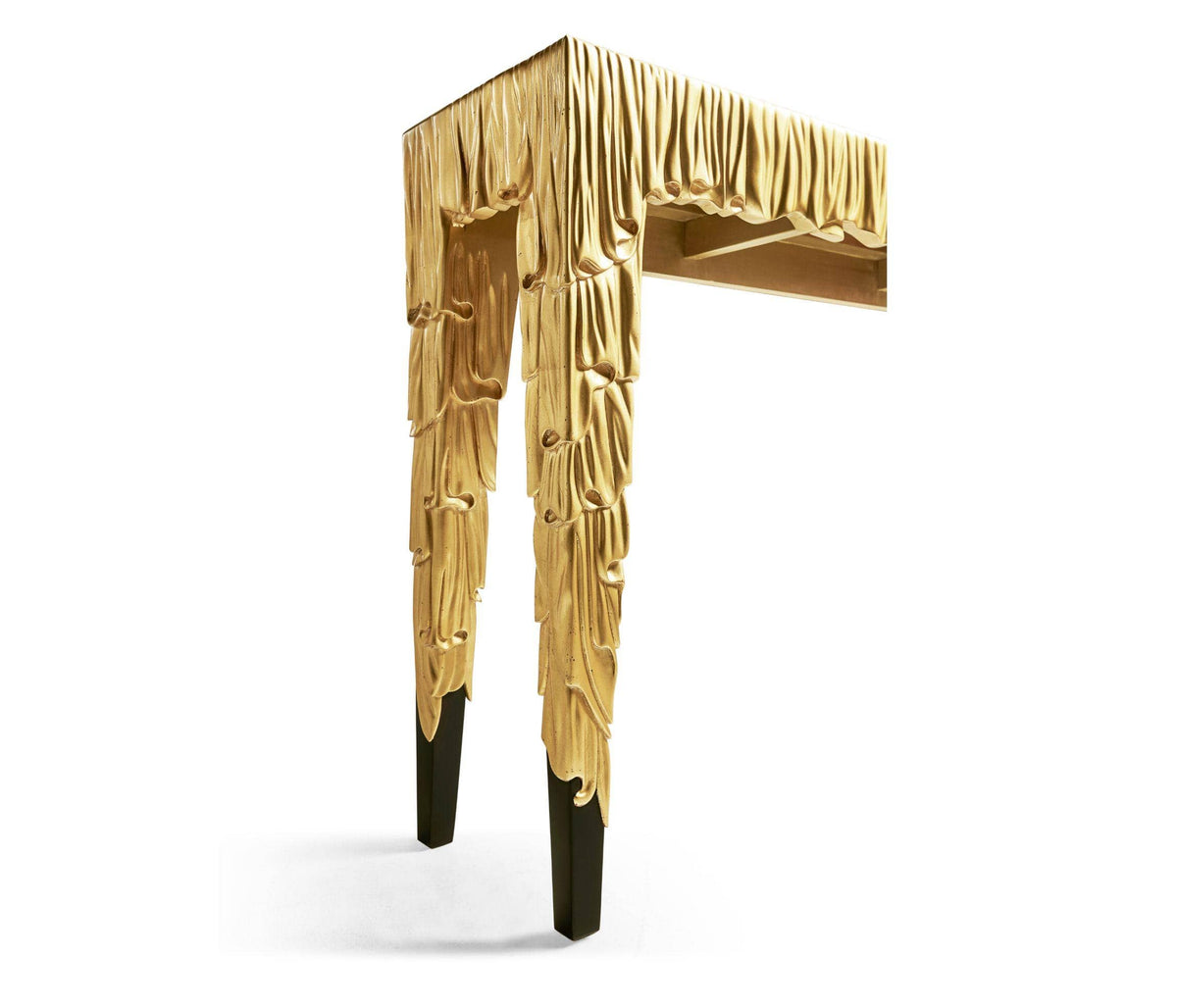 Jonathan Charles Narrow Console Table Candle Wax - Gold.