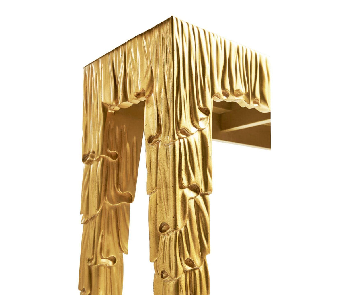 Jonathan Charles Narrow Console Table Candle Wax - Gold.