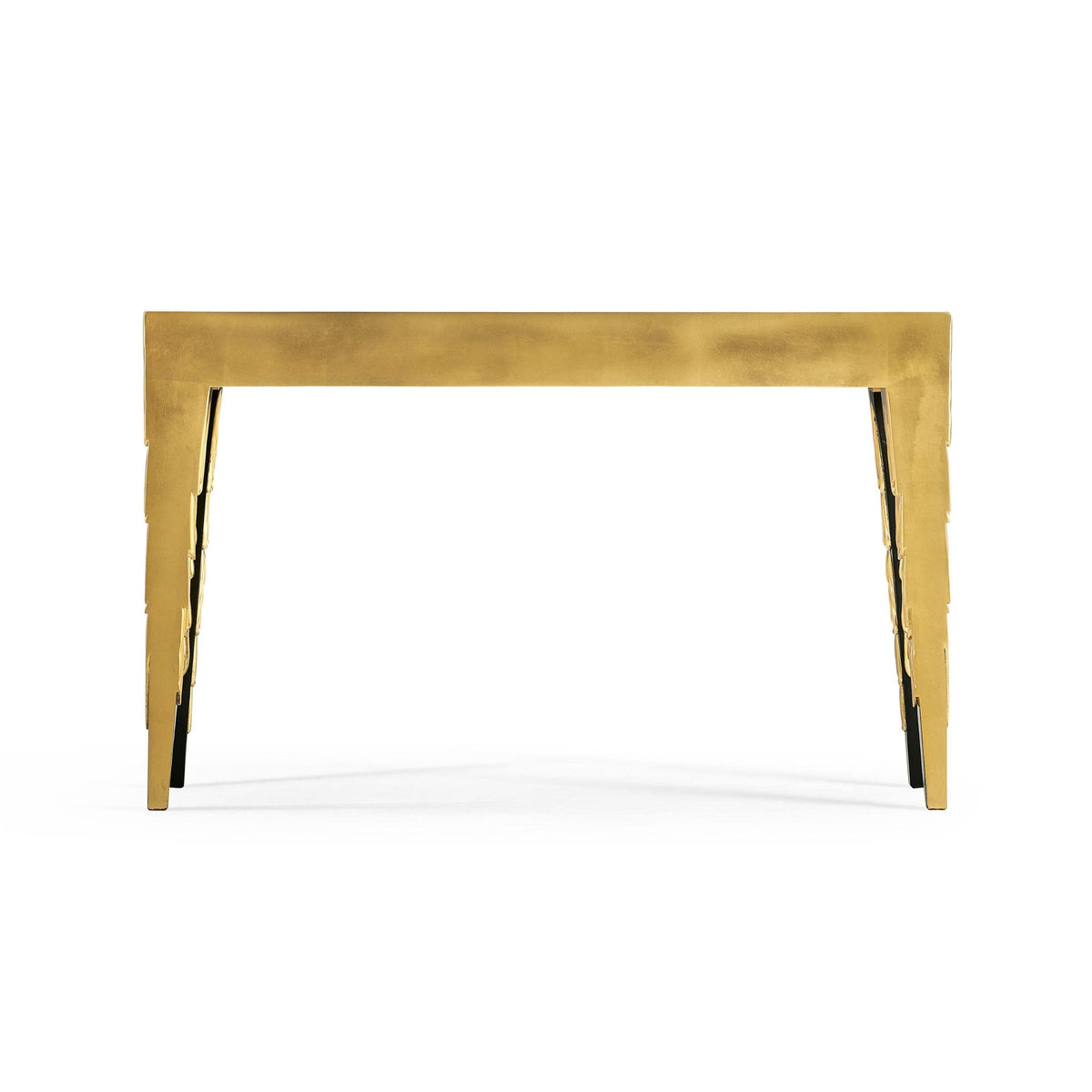 Jonathan Charles Narrow Console Table Candle Wax - Gold.