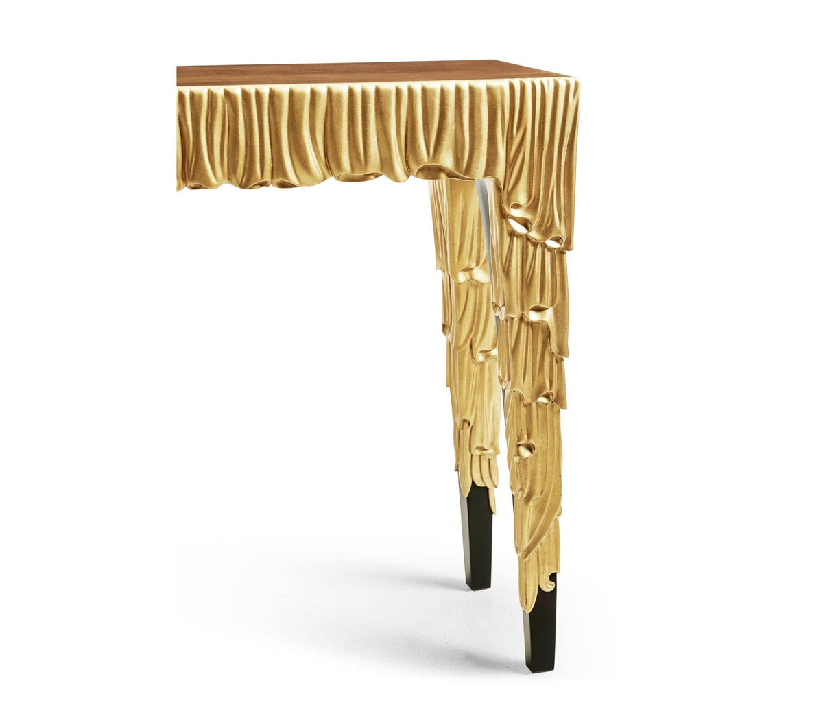 Jonathan Charles Narrow Console Table Candle Wax - Gold.