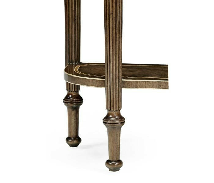 Jonathan Charles Narrow Console Table Classic Regency with Under Tier - Bleached.