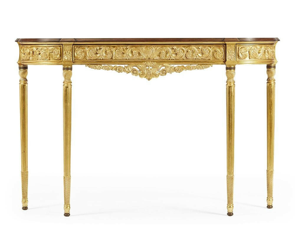 Jonathan Charles Narrow Console Table Louis Iv.