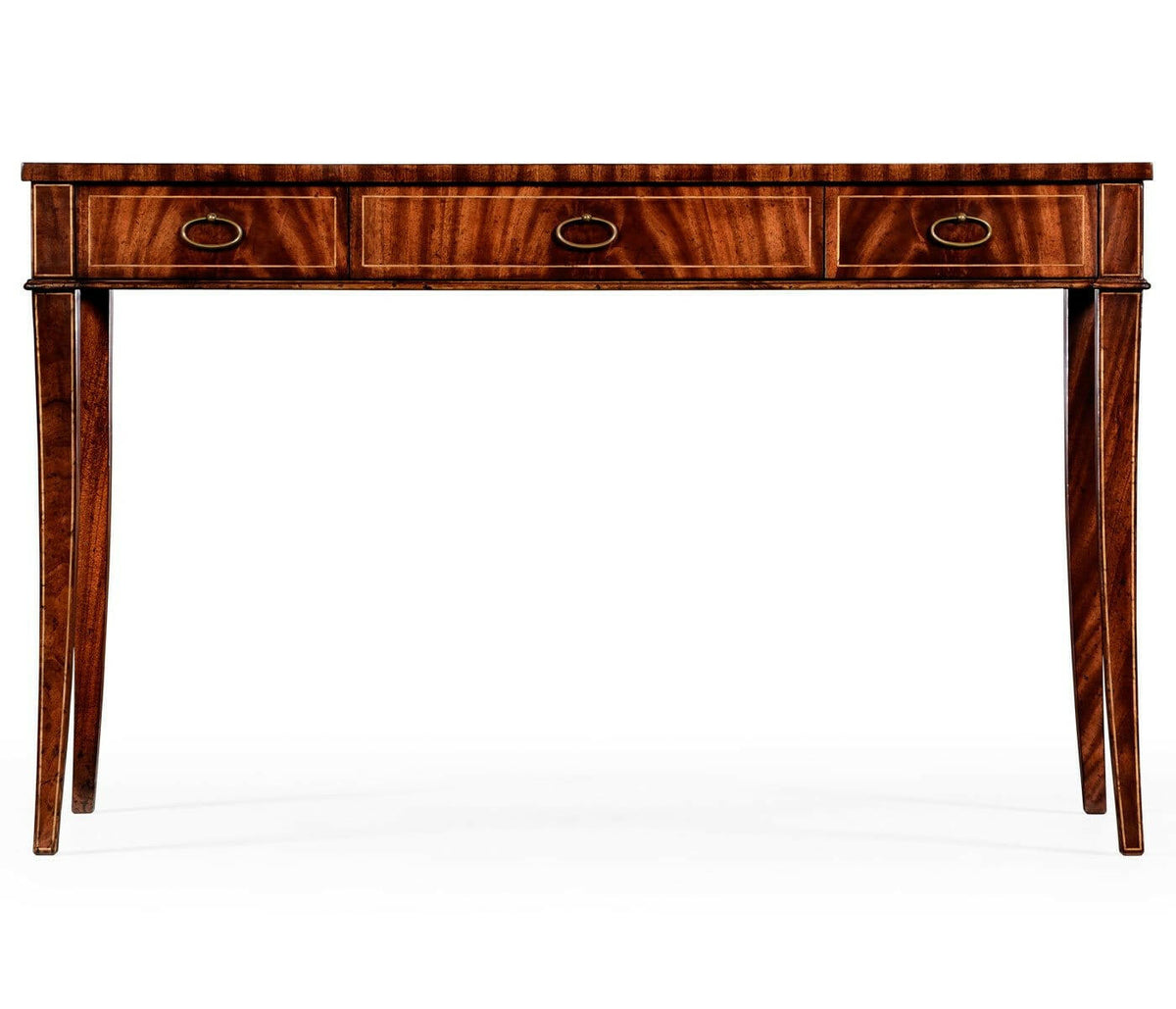 Jonathan Charles Narrow Desk with Three Drawers Georgian.