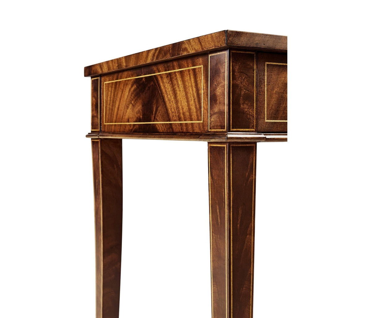 Jonathan Charles Narrow Desk with Three Drawers Georgian.