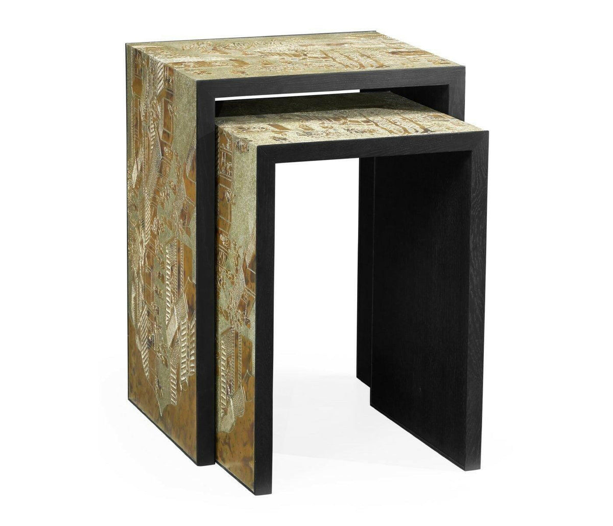 Jonathan Charles Nest of Tables Chinoiserie Style.