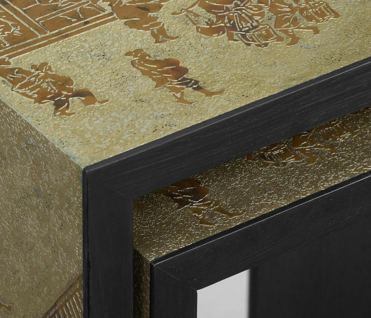 Jonathan Charles Nest of Tables Chinoiserie Style.
