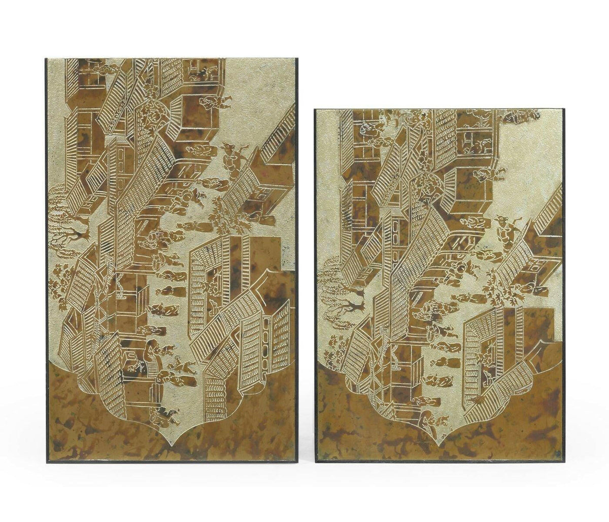 Jonathan Charles Nest of Tables Chinoiserie Style.