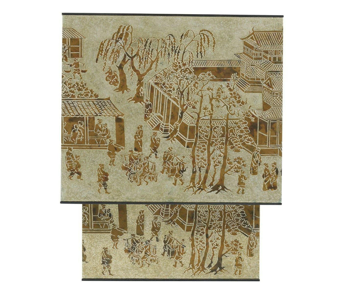 Jonathan Charles Nest of Tables Chinoiserie Style.