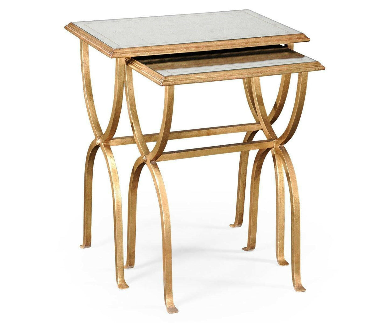 Jonathan Charles Nest of Tables Horseshoe - Gilded.