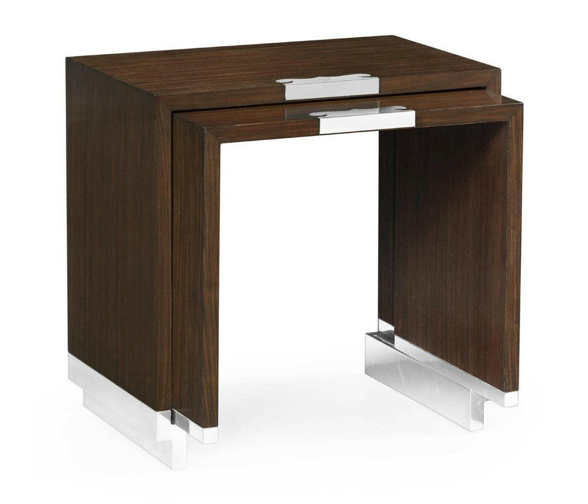 Jonathan Charles Nest of Tables Military in Santos Rosewood.