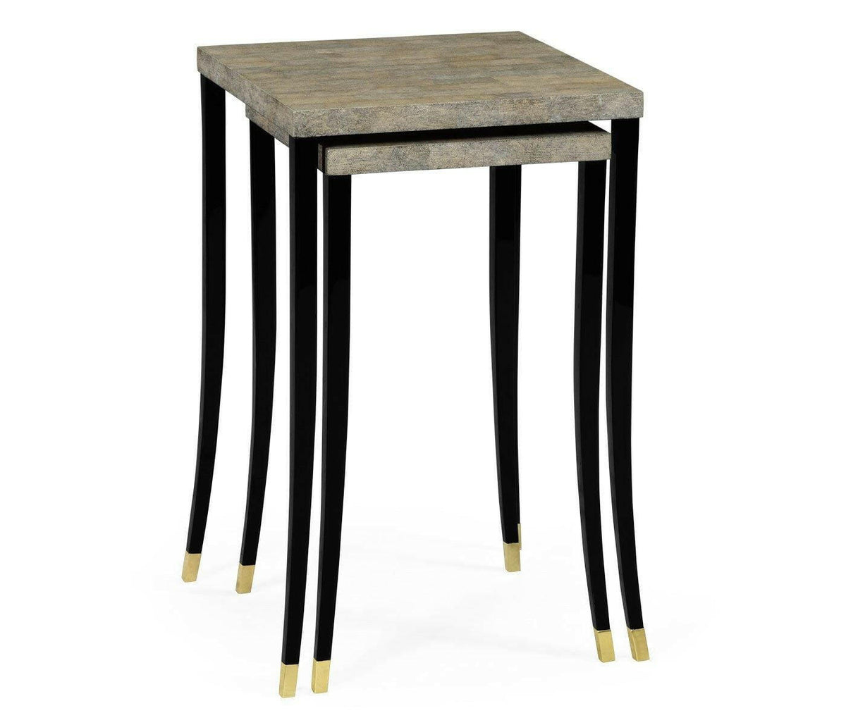 Jonathan Charles Nest of Tables Oriental - Bone Eggshell.