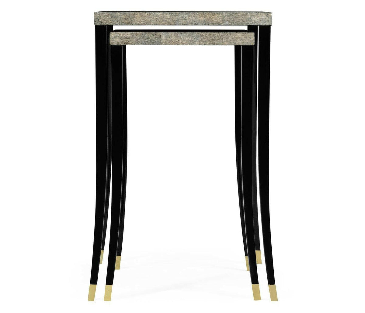 Jonathan Charles Nest of Tables Oriental - Bone Eggshell.