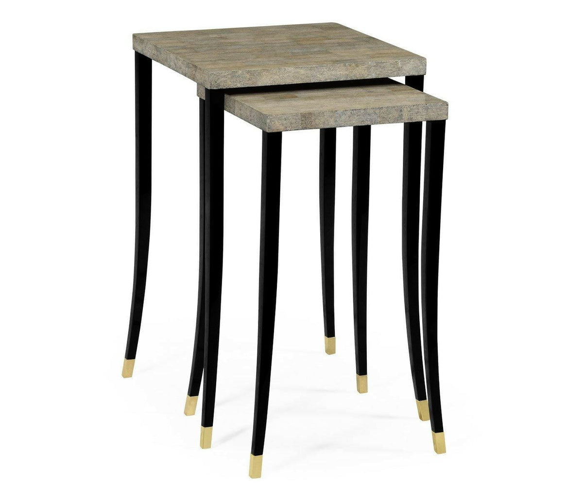 Jonathan Charles Nest of Tables Oriental - Bone Eggshell.