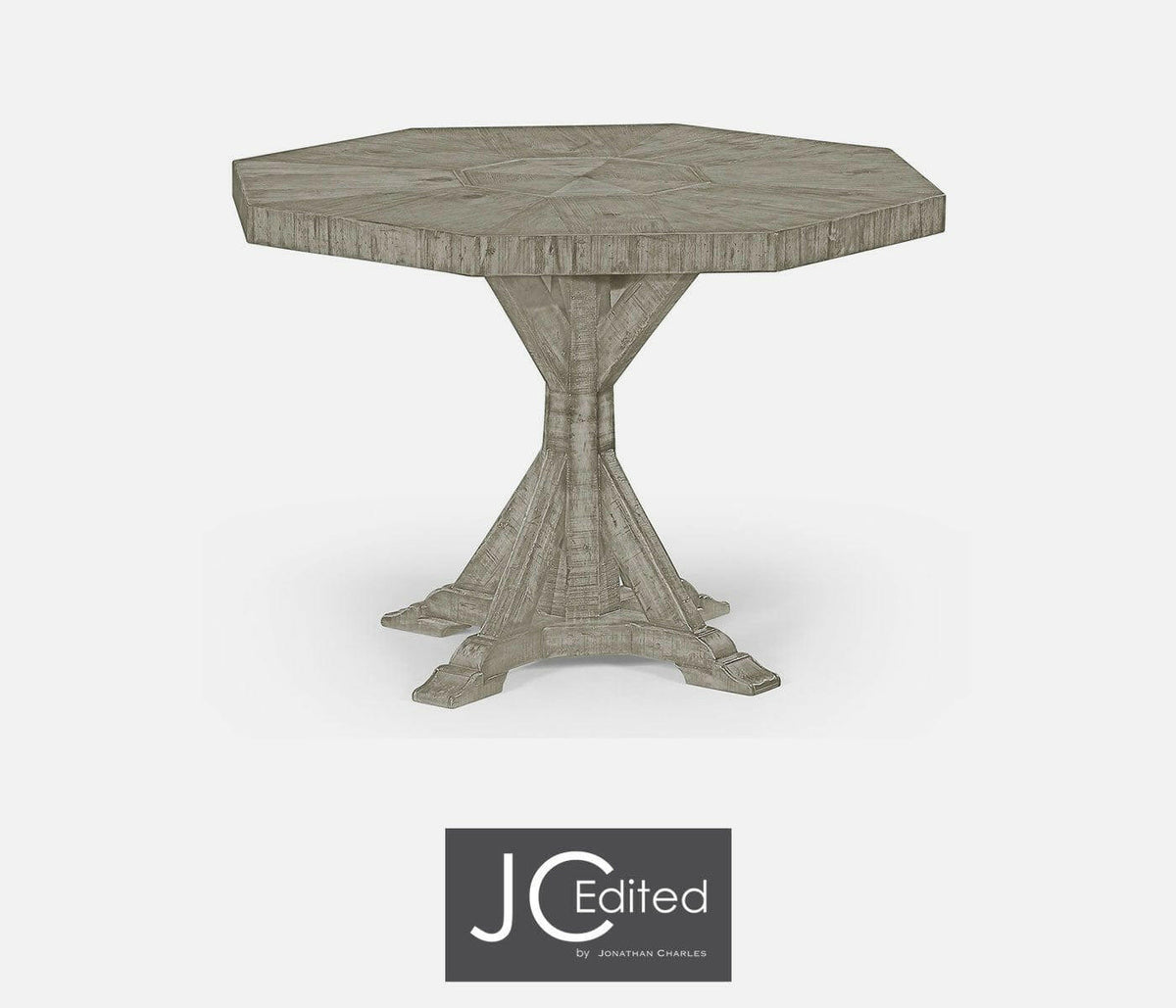 Jonathan Charles Octagonal Centre Table Rustic in Rustic Grey.