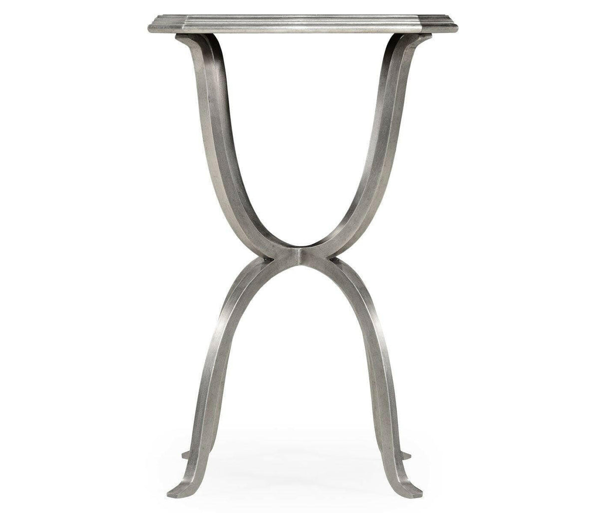 Jonathan Charles Octagonal Side Table Horseshoe - Silver.