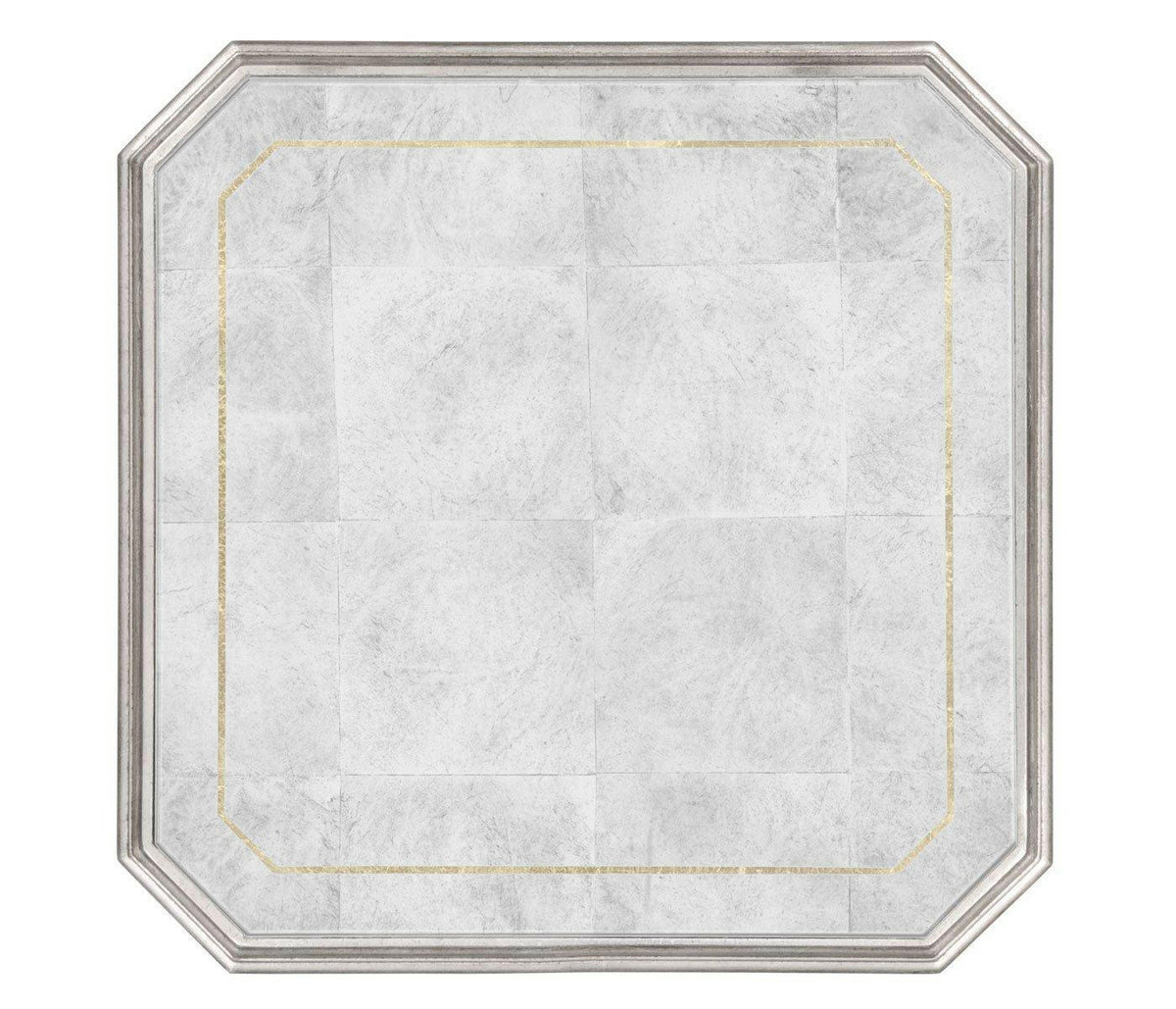 Jonathan Charles Octagonal Side Table Horseshoe - Silver.