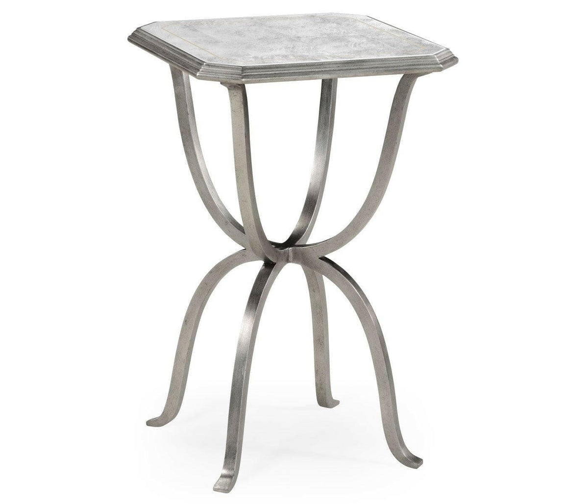 Jonathan Charles Octagonal Side Table Horseshoe - Silver.