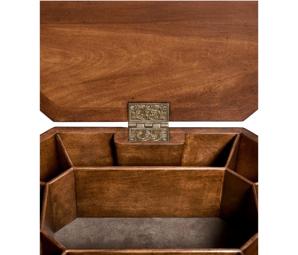 Jonathan Charles Octagonal Table with Lid Victorian.