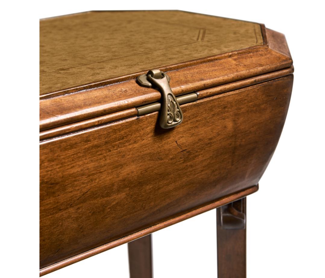 Jonathan Charles Octagonal Table with Lid Victorian.