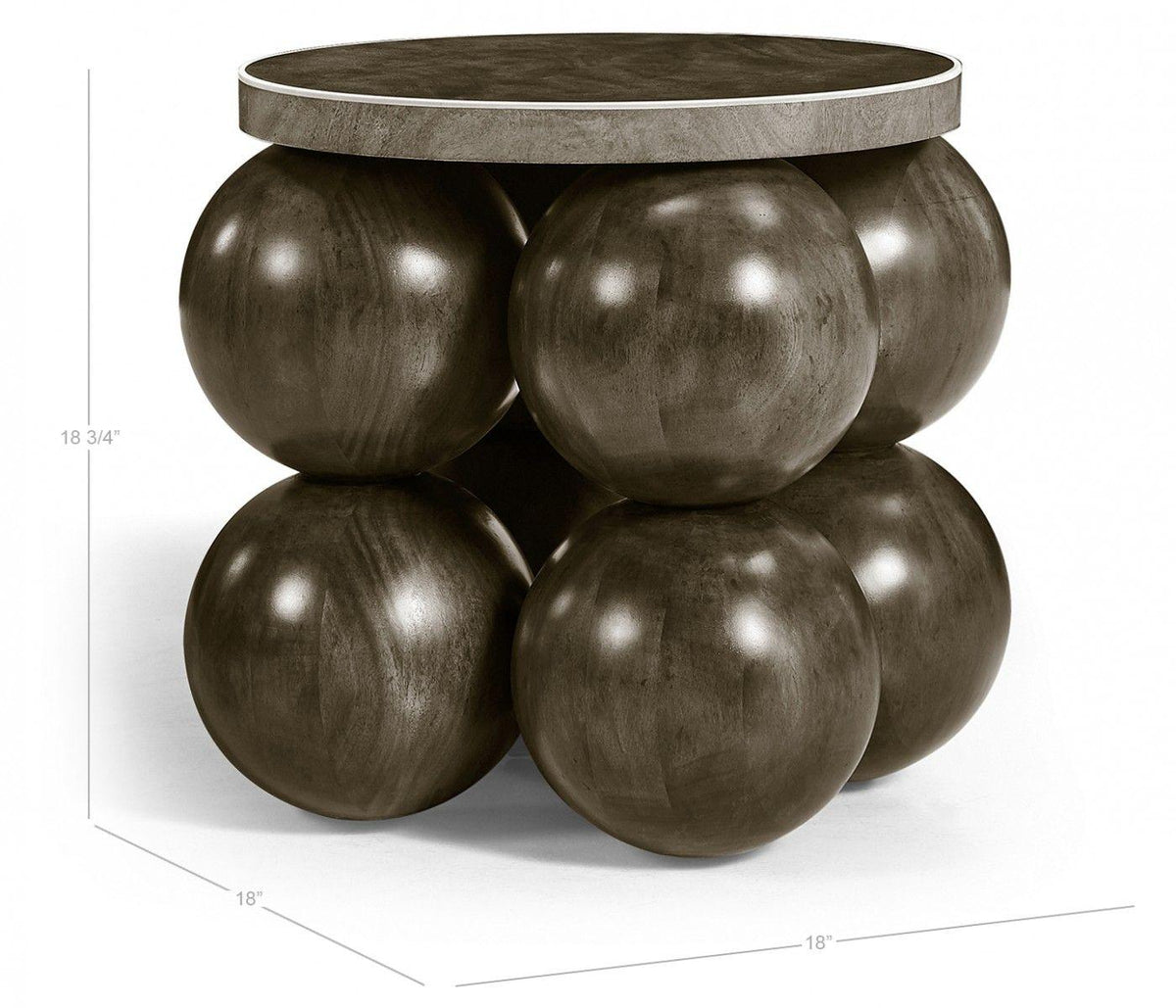 Jonathan Charles Orb Round Accent Table.
