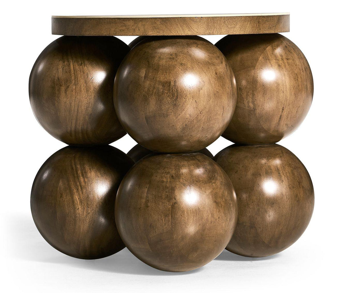Jonathan Charles Orb Round Accent Table.