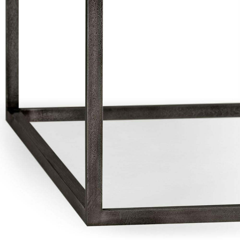 Jonathan Charles Outdoor Coffee Table with Black Marble Top.