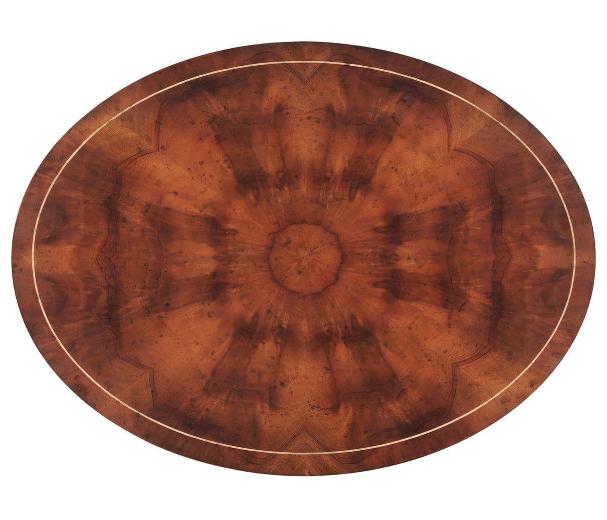 Jonathan Charles Oval Lamp Table Fine Stringing.