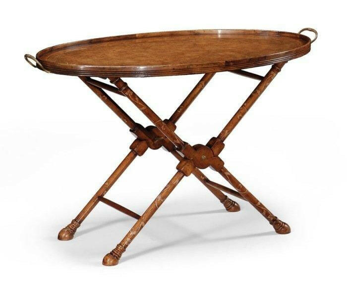 Jonathan Charles Oval Serving Tray on Stand Monarch.